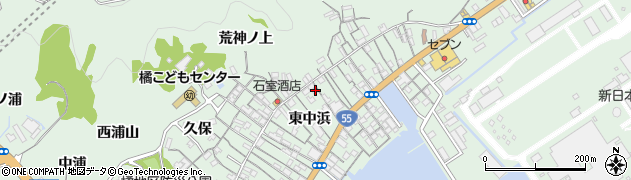 徳島県阿南市橘町東中浜82周辺の地図