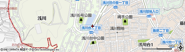 浅川台周辺の地図