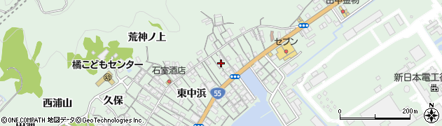 徳島県阿南市橘町東中浜46周辺の地図