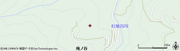 徳島県勝浦郡上勝町福原庵ノ谷周辺の地図