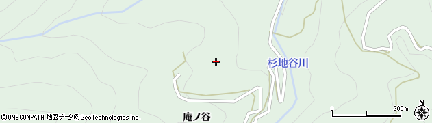 徳島県上勝町（勝浦郡）福原（庵ノ谷）周辺の地図