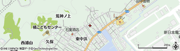 徳島県阿南市橘町東中浜50周辺の地図