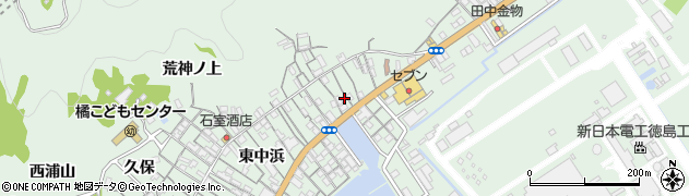 徳島県阿南市橘町東中浜23周辺の地図