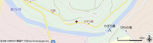 徳島県三好市西祖谷山村善徳154周辺の地図