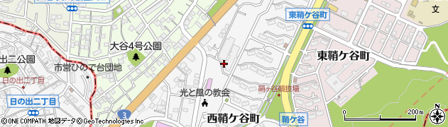 福岡県北九州市戸畑区西鞘ケ谷町周辺の地図