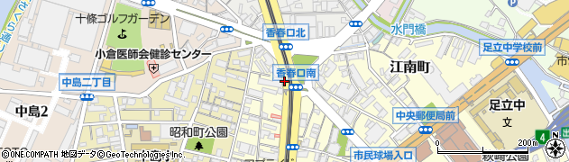 香春口周辺の地図