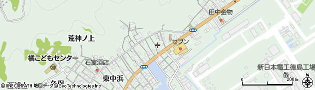徳島県阿南市橘町東中浜13周辺の地図