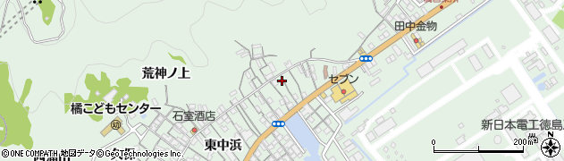 徳島県阿南市橘町東中浜20周辺の地図