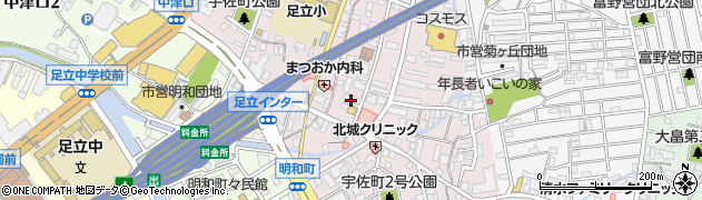 福岡県北九州市小倉北区宇佐町周辺の地図