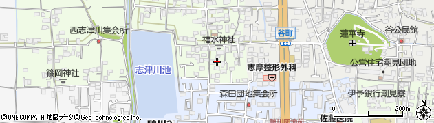 愛媛県松山市志津川町11周辺の地図