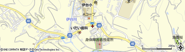 愛媛県松山市下伊台町周辺の地図