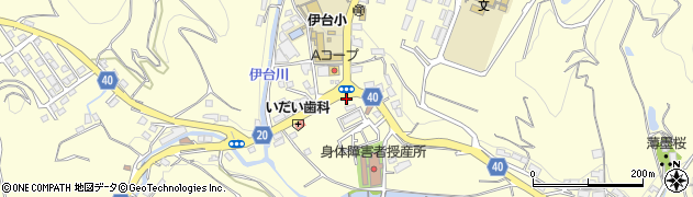 愛媛県松山市下伊台町周辺の地図
