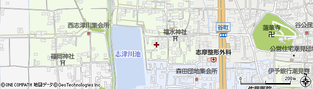 愛媛県松山市志津川町19周辺の地図