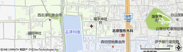愛媛県松山市志津川町18周辺の地図
