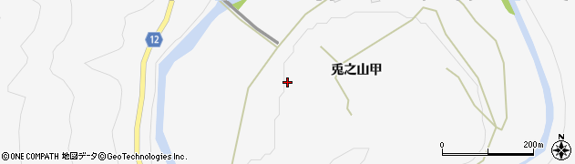 愛媛県西条市兎之山甲周辺の地図