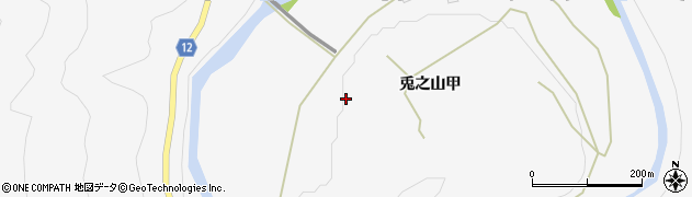 愛媛県西条市兎之山（甲）周辺の地図