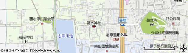 愛媛県松山市志津川町8周辺の地図
