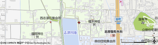 愛媛県松山市志津川町58周辺の地図