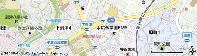 福岡銀行南小倉支店 ＡＴＭ周辺の地図