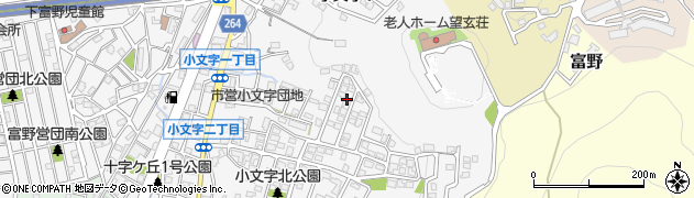 福岡県北九州市小倉北区小文字周辺の地図