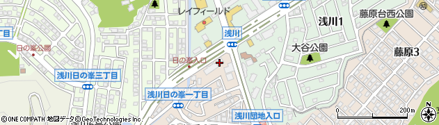 なの花浅川店周辺の地図