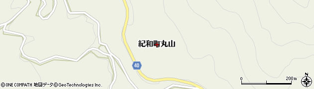 三重県熊野市紀和町丸山周辺の地図