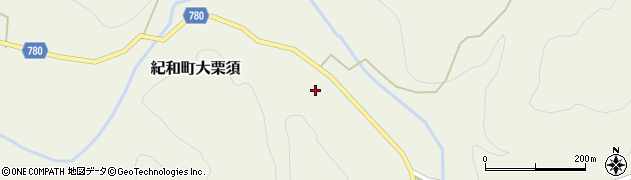 三重県熊野市紀和町大栗須477周辺の地図