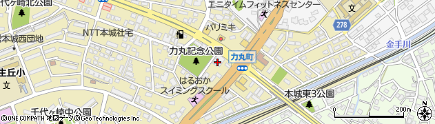 ベルコシティホール八幡本城周辺の地図