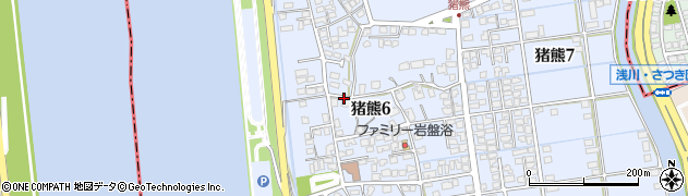 福岡県遠賀郡水巻町猪熊周辺の地図