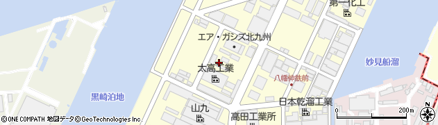 福岡県北九州市八幡西区築地町周辺の地図