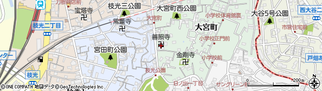善照寺周辺の地図