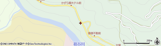 かずら橋タクシー周辺の地図