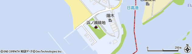 浜ノ瀬緑地周辺の地図