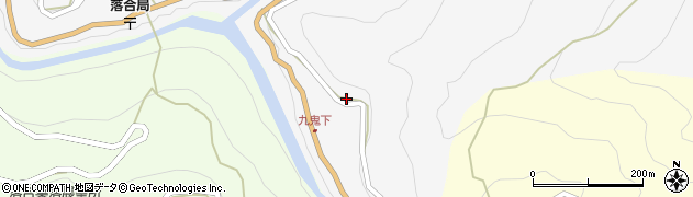 徳島県三好市東祖谷落合462周辺の地図