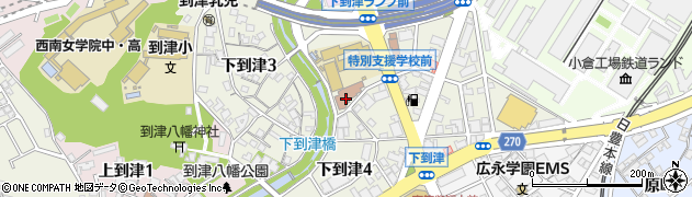 北九州市役所市民文化スポーツ局　到津市民センター周辺の地図