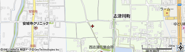 愛媛県松山市志津川町周辺の地図