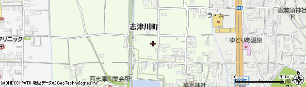 愛媛県松山市志津川町129周辺の地図