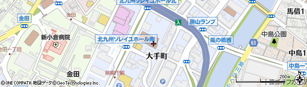北九州市役所総務局　総務部・文書館周辺の地図