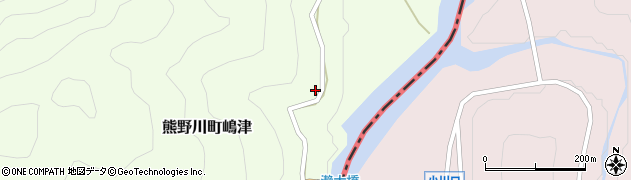 和歌山県新宮市熊野川町嶋津230周辺の地図