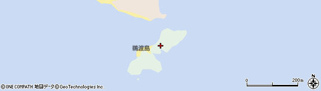 徳島県阿南市橘町（鵜渡島）周辺の地図