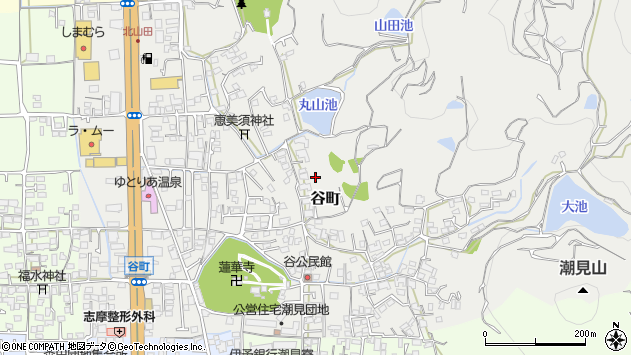 〒791-8002 愛媛県松山市谷町の地図