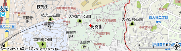 大宮町中公園周辺の地図