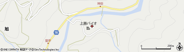 徳島県上勝町（勝浦郡）旭（蔭）周辺の地図