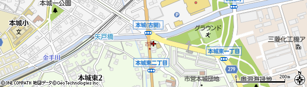 ほっともっと　本城東店周辺の地図