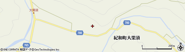 三重県熊野市紀和町大栗須253周辺の地図