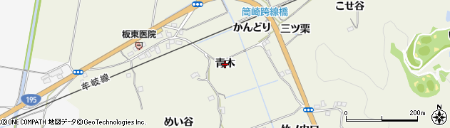 徳島県阿南市内原町（青木）周辺の地図