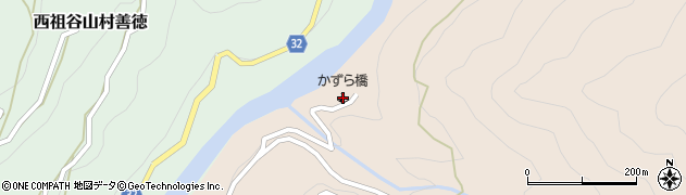 かずら橋キャンプ村周辺の地図