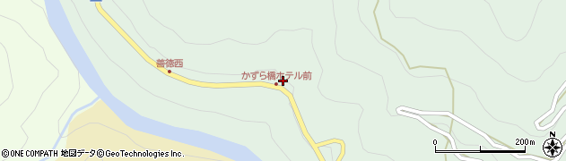 新祖谷温泉ホテルかずら橋周辺の地図