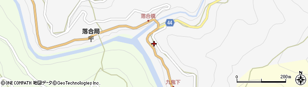 徳島県三好市東祖谷落合652周辺の地図