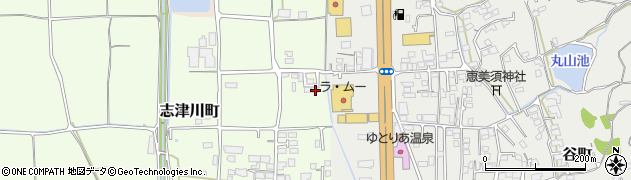 愛媛県松山市志津川町152周辺の地図